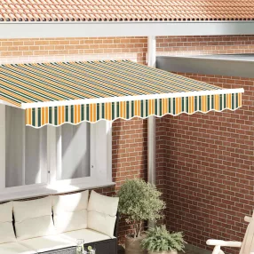   vidaXL Napellenző díszél csere Zöld és sárga 230 x 20 cm Poliészter