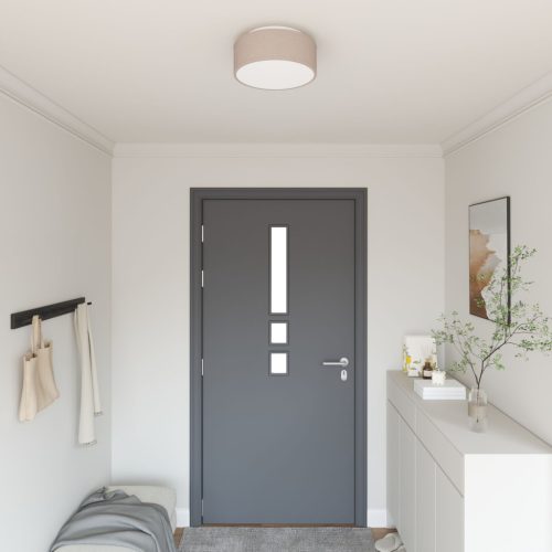 Mennyezeti Lámpák Beépített Taupe 30 cm Szövet E27