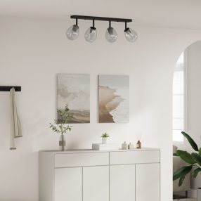   Mennyezeti Lámpák Állítható Üveg Lámpaernyővel Anthracit E27