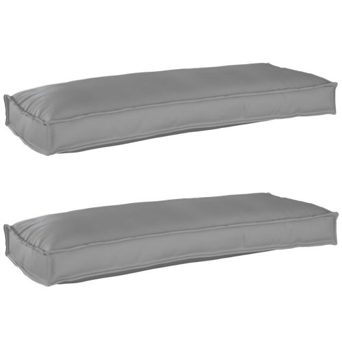 Raklap párna készlet 2 pcs Szürke 100 x 40 x 8 cm Oxford szövet