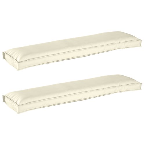 Raklap párna készlet 2 pcs Krém 150 x 40 x 8 cm Oxford szövet