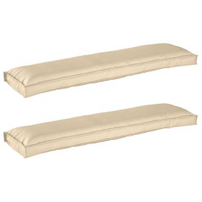   Raklap párna készlet 2 pcs Bézs 150 x 40 x 8 cm Oxford szövet