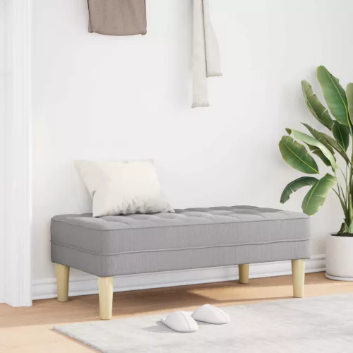 vidaXL pad párnával Felhőszürke 113 x 57 x 39 cm szövet
