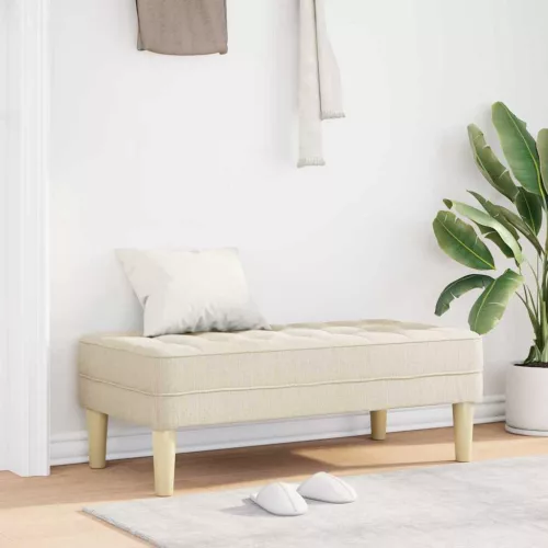 vidaXL pad párnával Vászon 113 x 57 x 39 cm szövet