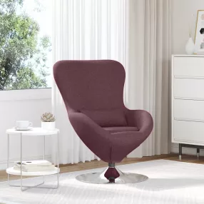 vidaXL Tojásfotel Lila 63 x 73 x 90 cm szövet