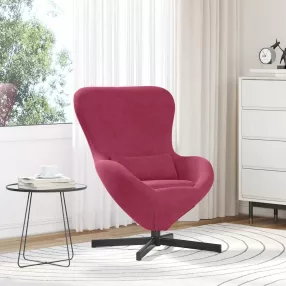 vidaXL Tojásfotel Bordó 63 x 73 x 90 cm Bársony