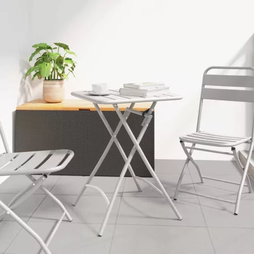 Bisztróasztal Bézs 55 x 55 x 72,5 cm Porfestett acél