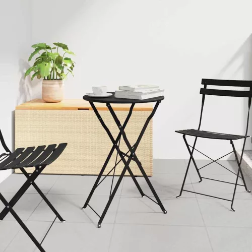 Bisztróasztal Antracit Ø 50 x 71 cm Porfestett acél