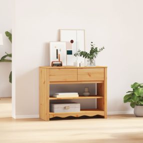   Konzolasztal "DRAMMEN" 89,5x37x73 cm Tömör Fenyő