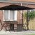Konzolos Roma Parasol Fekete 286x285x265 cm Alumínium