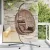 vidaXL Függő tojás szék Kávé 104 x 100 x 191 cm polirattan