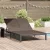 vidaXL Napozóágy Barna 206 x 115 x 75 cm polirattan
