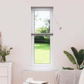 Ablak Függöny függönyökkel Ezüst Alumínium