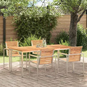 ÉtkezőAsztal Barna 180 x 90 x 75 cm Tömör Teakfa