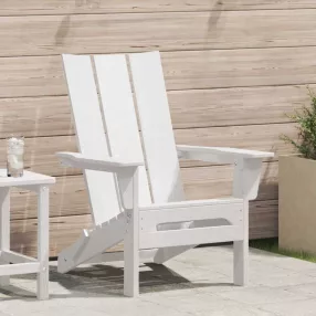   Összecsukható Adirondack szék Fehér 80,5 x 74,5 x 92 cm HDPE