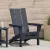 Összecsukható Adirondack szék Sötétkék 80,5 x 74,5 x 92 cm HDPE