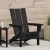 Összecsukható Adirondack szék Fekete 80,5 x 74,5 x 92 cm HDPE