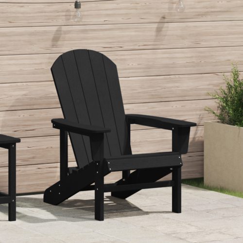 Adirondack szék fekete 74x82x91 cm HDPE