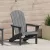 Adirondack szék Világosszürke HDPE