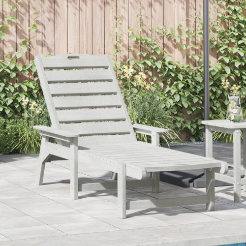 Napozóágy Fehér 53x162x98.5 cm HDPE