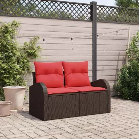 Kerti kanapé Barna 124 x 62 x 85 cm polirattan