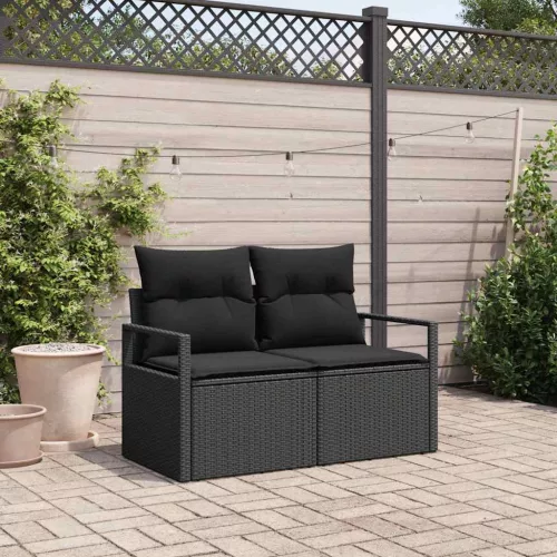 Kerti kanapé párnával 120 x 62 x 69 cm polirattan