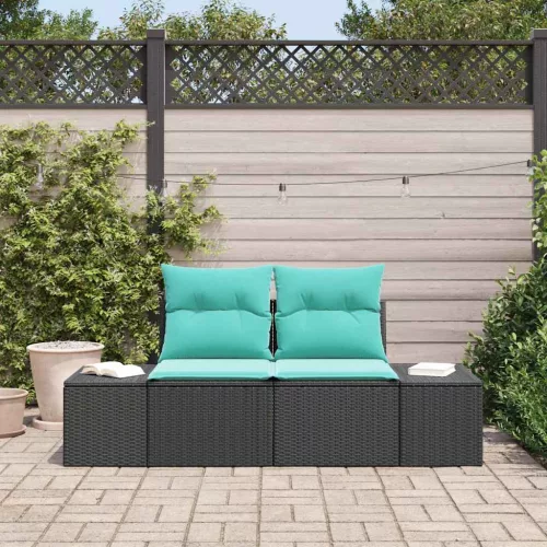 Kerti kanapé párnával tárolóval 184 x 62 x 69 cm polirattan