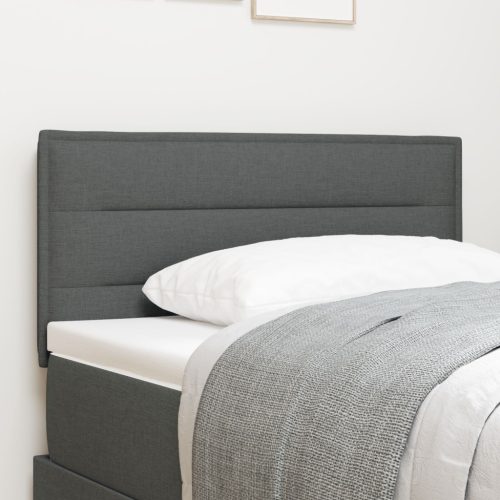 Fejtámla vonal design Sötétszürke 90 cm Szövet
