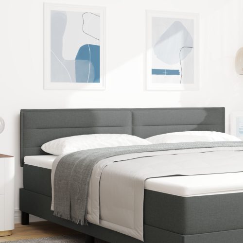 Fejtámla Vonalas Design Sötétszürke 180 cm Szövet