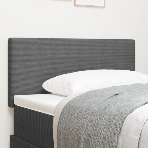 Fejtámla Egyszerű Design Világosszürke 80 cm Kordbársony