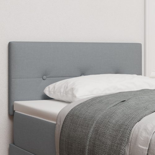 Gombos puffos világosszürke 80 cm szövet