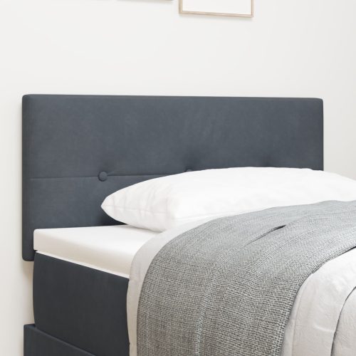 Fejtámla Gombos Steppelt Sötétszürke 80 cm Velúr