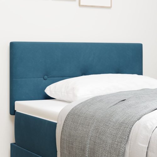 Fejtámla Gombos Sötétkék 80 cm Velúr