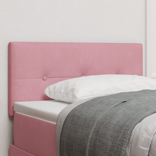 Fejtámla Gombos Párnával Rózsaszín 80 cm Bársony