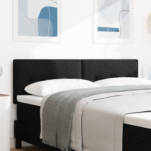 Fejtámla Gombos Rásegítős Fekete 140 cm Textil