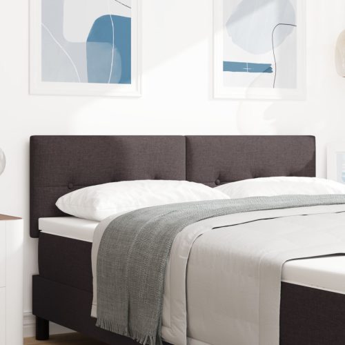 Fejtámla Gombos Tűzött Sötétbarna 140 cm Szövet