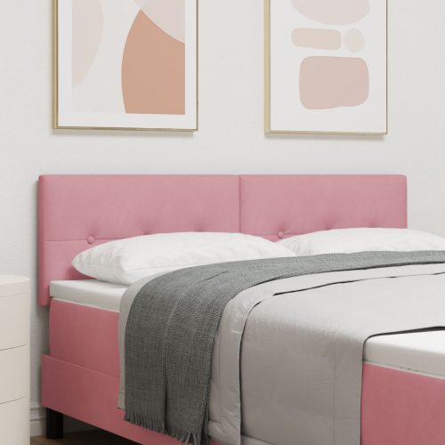 Fejtámla Gombos Mintás Rózsaszín 160 cm Bársony