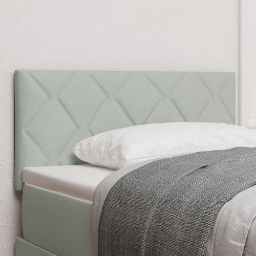 Fejtámla Gyémánt Blokkok Design Világosszürke 90 cm Pamut