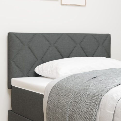 Fejtámla Gyémánt Blokkos Design Sötétszürke 100 cm Szövet