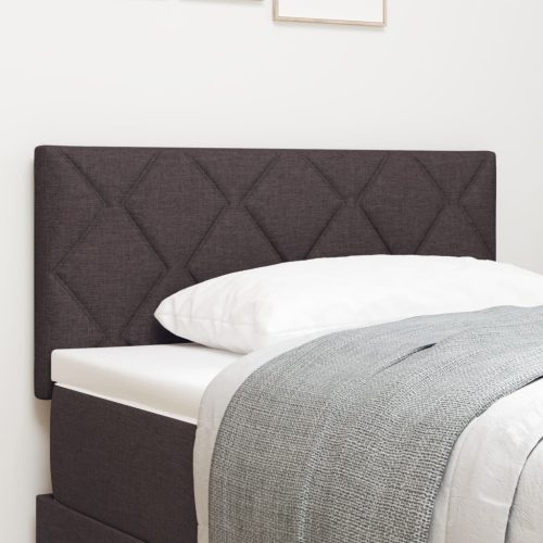 Fejtámla Gyémánt Blokkos Design Sötétbarna 100 cm Szövet