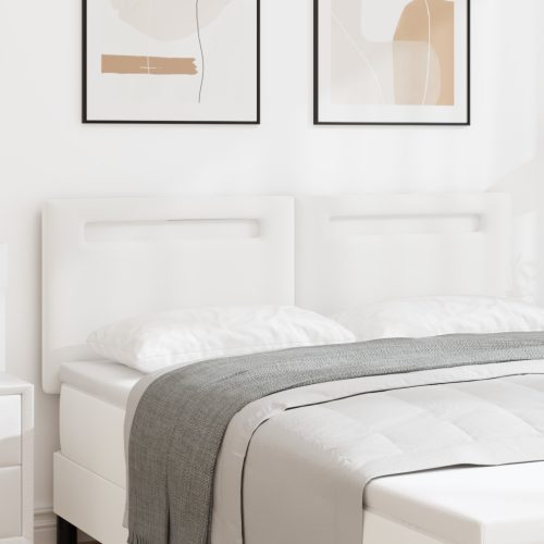 Fejtámla Egyszerű Design Tiszta Fehér 160 cm Műbőr