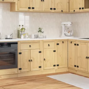   Cabinet fiókkal polcokkal Méz 40 x 46 x 81,5 cm Tömör fenyőfa