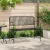 Kerti pad 2 -Seater 103,5 x 51,5 x 90 cm Acél Fekete