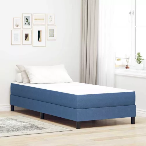 Ágy Matrac matracmal Kék 80 x 200 cm szövet