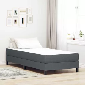Ágy Matrac matracmal Szürke 100 x 200 cm szövet