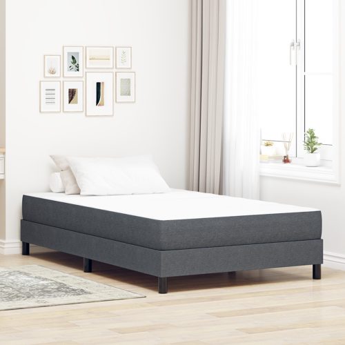 vidaXL Zsebrugós Ágymatrac Sötétszürke Közepes 120x200x20 cm Szövet