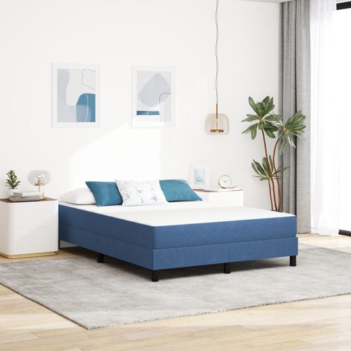 Zsebrugós Ágytakaró Matrac Kék Közepes 140x190x20 cm Textil