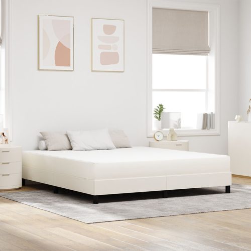 Pocket Spring Mattress Krém 180x200x20 cm Közepesen Kemény Szövet