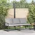 Kerti pad Fekete 180 x 72.5 x 71 cm Acél