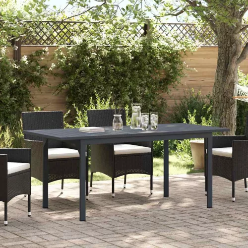 Teraszasztal Antracit 180 x 80 x 74 cm Porszórt acél